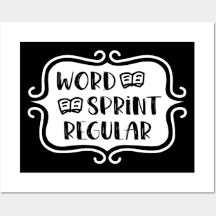 Word Sprint Regular - Writing Typography Posters and Art